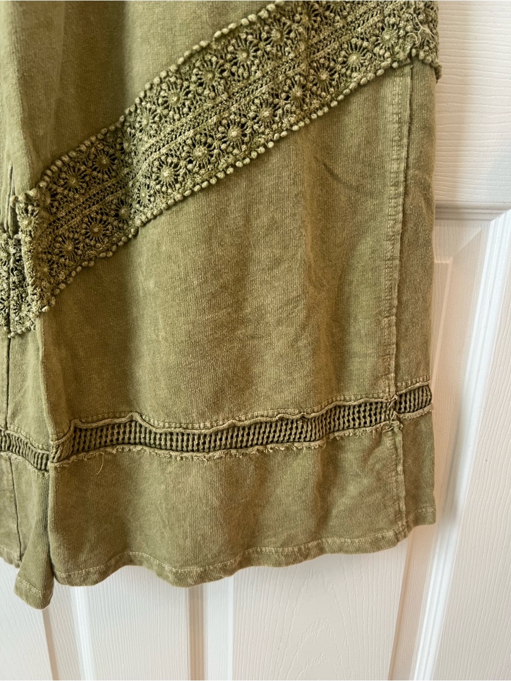 J. HER Olive Green Boho Cotton Wide-Leg Pants - Picture 4 of 11